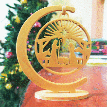 flexible Navidad decoración natividad nacimiento Jesús maria jose ornamento colgante pendiente 3d print model - Mito3D