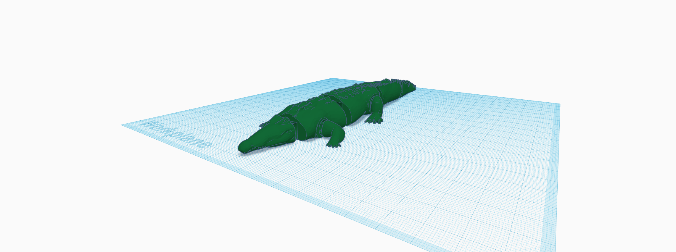 flexible crocodile print place Art toy in reptile low poly fun bendable pet art 3D print model - Mito3D