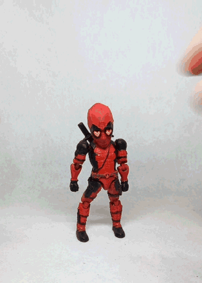 esnek deadpool versiyon 02 yazdır in yer no destekler mutasyona uğramış karakterler aksiyon şekil model oyuncak mafsallı yenilmezler hayret komik süper kahraman mcu animasyon x men anahtar zincir 3 3d print model - Mito3D