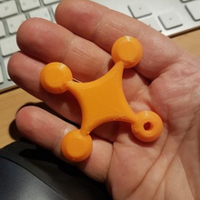 flexible drone keychain jewelry keychains quadcopter quad filament filaflex 3d print model - Mito3D