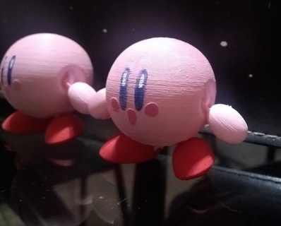 flexible Kirby flexible Kirby juguete nintendo figura 3d print model - Mito3D