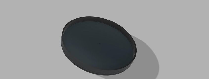 flexible lid cans diam 99mm cover box 3d print model - Mito3D