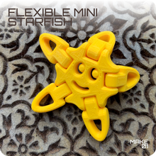 flexibel Mini Seestern Schmuck zappeln Schlüsselbund 3d print model - Mito3D