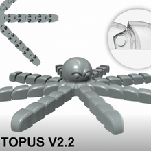 flexible pulpo v2 flexi juego articulado flexionar tentáculos juguete 3d print model - Mito3D