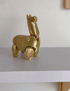 flexible impresión sitio llama yoga artilugio flexi juguete in animal articulado alpaca agitarse print place figuritas 3d print model - Mito3D