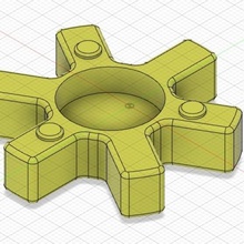 flexible shaft coupling iron hub tool parts 3d print model - Mito3D