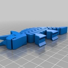 flexível triceratops dinossauro 3d print model - Mito3D