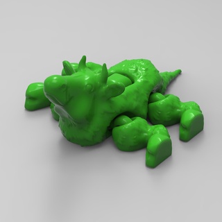 flexy cow flexi toy fantasi animal 3d print model - Mito3D
