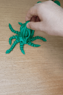 flexible Kraken calabaza Víspera Santos decoración decoración 3d print model - Mito3D