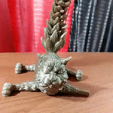 esnek korsan kedi Sanat eklemli mafsallı bağlantı oyuncak kıpır Yazdır yer destekler Şirin hayvan Evcil Hayvan kabarık güzel mistik sanatlar Rebecca balıkçı 3d print model - Mito3D