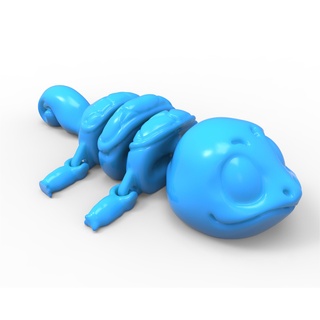 flexy pokemon squirtle retrieved flexi flexible toy fantasy japanese 3d print model - Mito3D