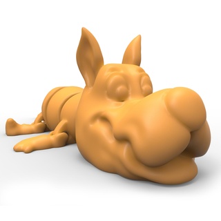 flexy scooby doo flexi toy fantasi animal scooby doo flexy  3d print model - Mito3D