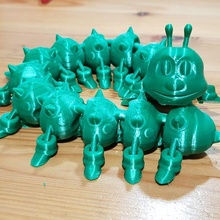 flexy worm gadget toys 3d print model - Mito3D