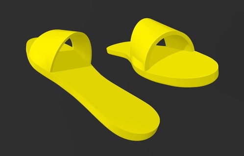 flip flop ayakkabı sandalet konsept tasarım parmak arası terlik takla ayak flops 3d print model - Mito3D
