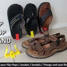 flip flops jandals thongs sandals stand home unique tidy storage space saving solution shoes shoe present practical organization organisation jandal idea household house holder handy gift footwear flop flip-flops feet design casual 3d print model - Mito3D