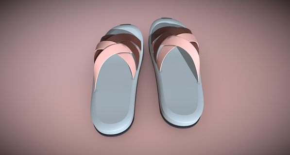 flip flops slippers 3d print model - Mito3D