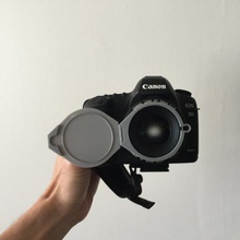 flip lens cap gadget 3d print model - Mito3D