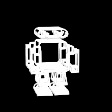 retourner robot cultes concours modification figurine Jeu jouet 3d print model - Mito3D
