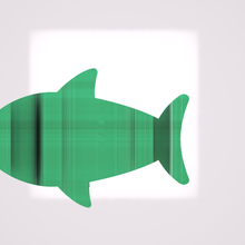 flip text fish art 3d print model - Mito3D