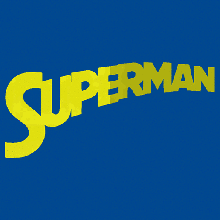 flip text logo superman art game squid superhero marvel kids children symbol 3d print model - Mito3D
