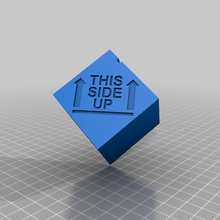 flipa2 cube cubo flip novatos3d test print this side up torture vertical zerog 3d_printing_tests 3d print model - Mito3D