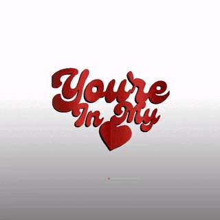 flipped text heart shape art valentine love 3d print model - Mito3D