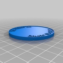 flippin kickin chip art customized coins badges 3d print model - Mito3D