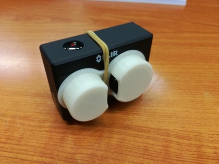 flir duo lentille protecteur caméra infrarouge protège objectif couverture casquette gaine 3d print model - Mito3D