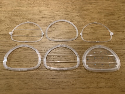 flo masque clip style dentelle tissus flomasque tissu 3d print model - Mito3D