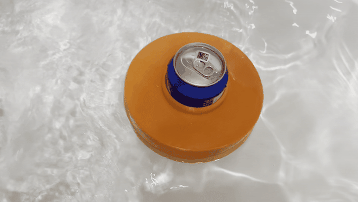 floating can holder bottle stand pool swimming beach 3d print model - Mito3D