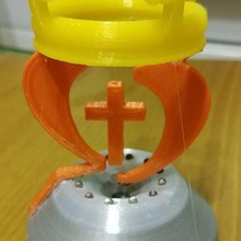 flottant de la croix couronne art religion détendez-vous mignon les enfants le kid jouet joule led foi lumière bureau table taïwan trunkey décor jésus christ 3d print model - Mito3D