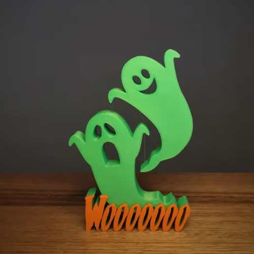 floating ghost halloween art 3D print model - Mito3D