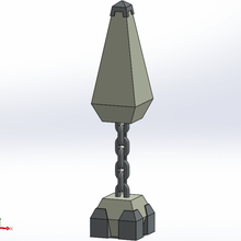 galleggiante obelisco architettura dnd dungeon draghi fantasia tavolo terreno edifici strutture 3d print model - Mito3D