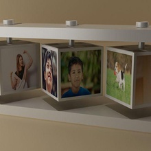 floating photo display 3d print model - Mito3D