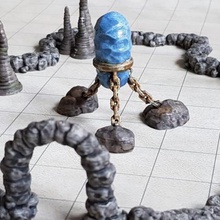 floating rock game 28mm dnd dungeons dragons miniature model rpg terrain 3d print model - Mito3D