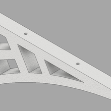 floating shelf support home 3d print model - Mito3D