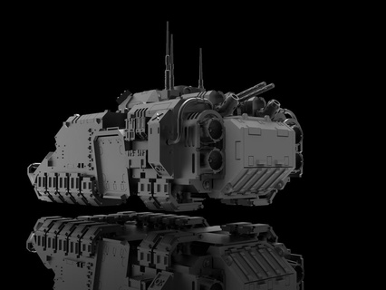 floating tank booty add-on 28mm 40k hover space marines wargaming warhammer repulsor executioner 3d print model - Mito3D