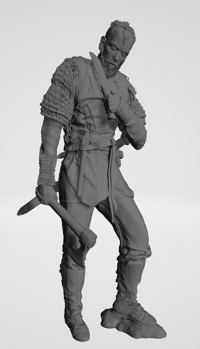 floki wikinger 32mm spiel zombizide kunst spielzeug miniatur kriegs spiele serie fantasie mittelalterlich ritter 3D print model - Mito3D