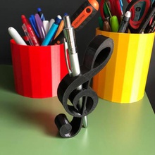 Boden Schlüssel Stifthalter home Musik Stift Bleistift Unterstützung Dekoration office Töpfchen die Bleistifte 3d print model - Mito3D
