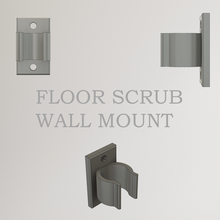 floor scrub wall mounts 3d print model - Mito3D