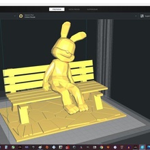 floor texture - robbie rabbit architecture stone base cement figure 3d print model - Mito3D