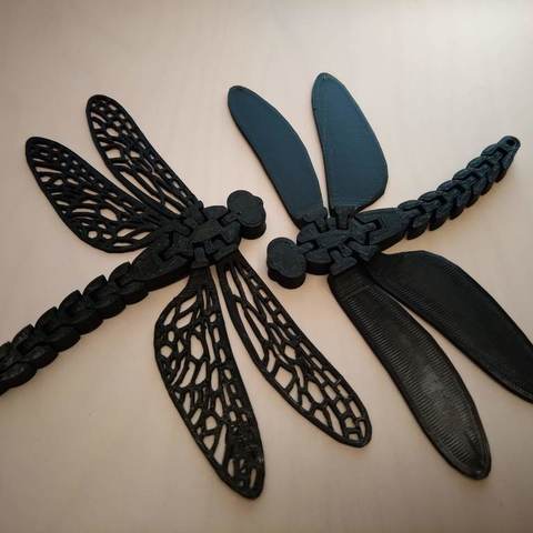 floppy libellula gioco animale articolato cdb crashdebug natura animali 3D print model - Mito3D