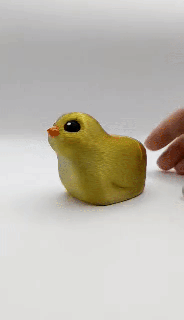 floppy gambe pulcino Stampa posto giocattolo flessibile animale carina Pasqua 3d print model - Mito3D