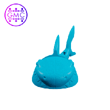 floppy shark art toy flexi flexible 3d print model - Mito3D