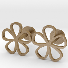 floral gemelos la joyería 3d print model - Mito3D