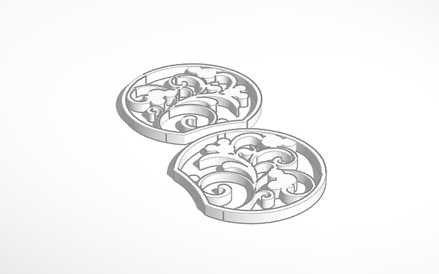 floreale nascosto topolino topo disney orecchie 3d print model - Mito3D