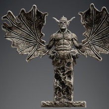 floral satan art dark high poly statue 3d print model - Mito3D