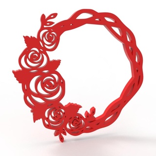 floral richesse fleur Rose art 3d print model - Mito3D