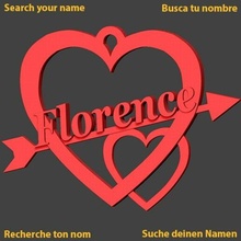 Firenze cuore Cupido amore amour santo valentin jch saint San Valentino Amoureux in giorno 3d print model - Mito3D