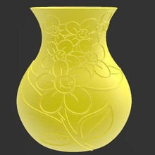 vaso fiori flores felices 3d print model - Mito3D